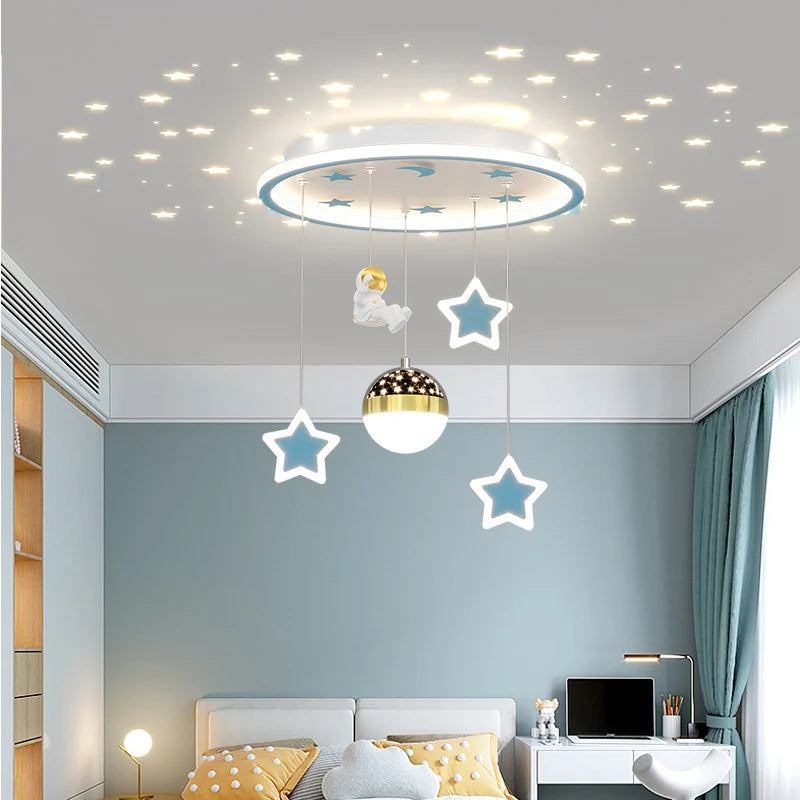 Plafonnier LED en forme d'étoile pour chambre d'enfant