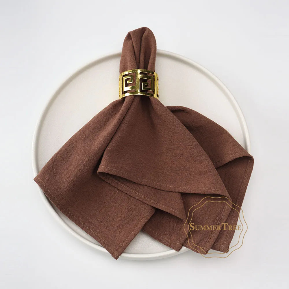 Serviette de table coton lavé style pastoral vintage