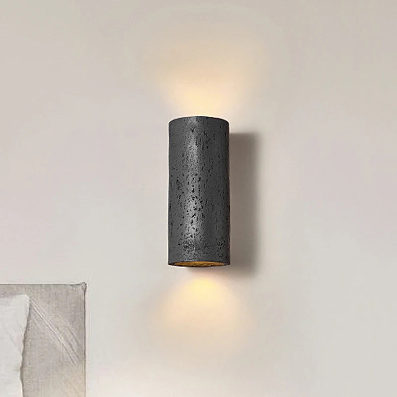 applique murale led en ciment style nostalgique décoration rétro wabi sabi