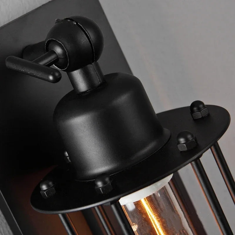applique murale style industriel rétro led éclairage maison décor intérieur - vue 5 sur 7