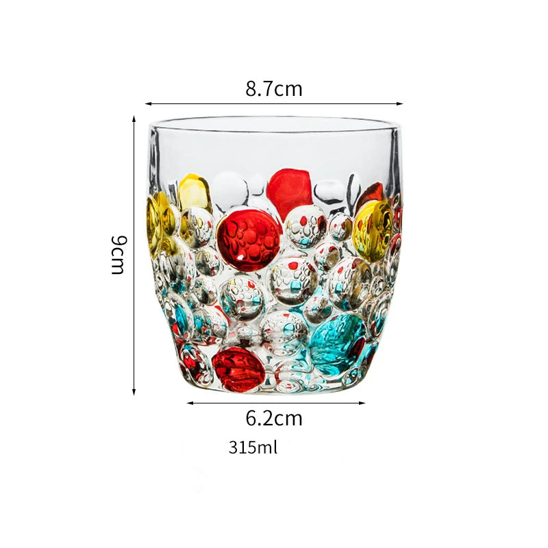 Lot 2 verres cristal motifs gothiques design zecchin
