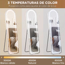 miroir intégral avec éclairage led cadre aluminium moderne