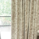 Rideau occultant floral moderne pour salon chambre