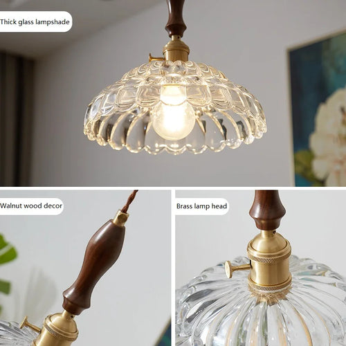 suspension en verre rustique avec interrupteur pour décoration moderne - vue 5 sur 15