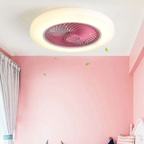 ventilateur de plafond avec télécommande dimmable et lumière LED minimaliste - vue 11 sur 11