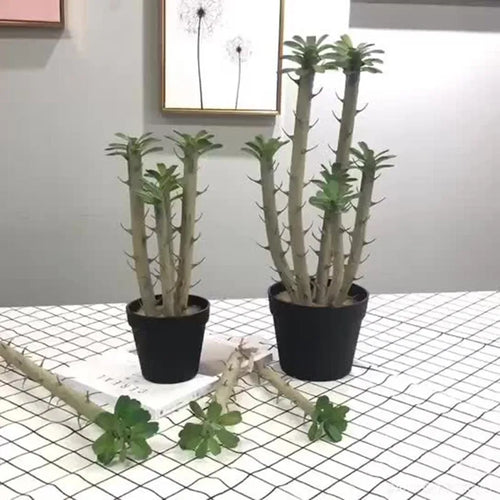 grande plante artificielle en pot pour décoration intérieure et extérieure - vue 3 sur 9