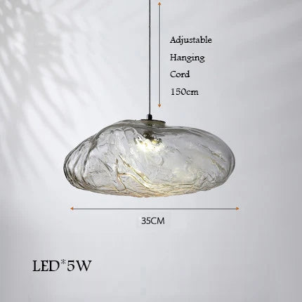 lustre en verre design nuage pour intérieur décoratif lumineux
