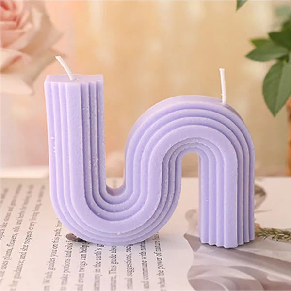 bougies parfumées géométriques en forme de u pour décoration intérieure - vue 9 sur 22
