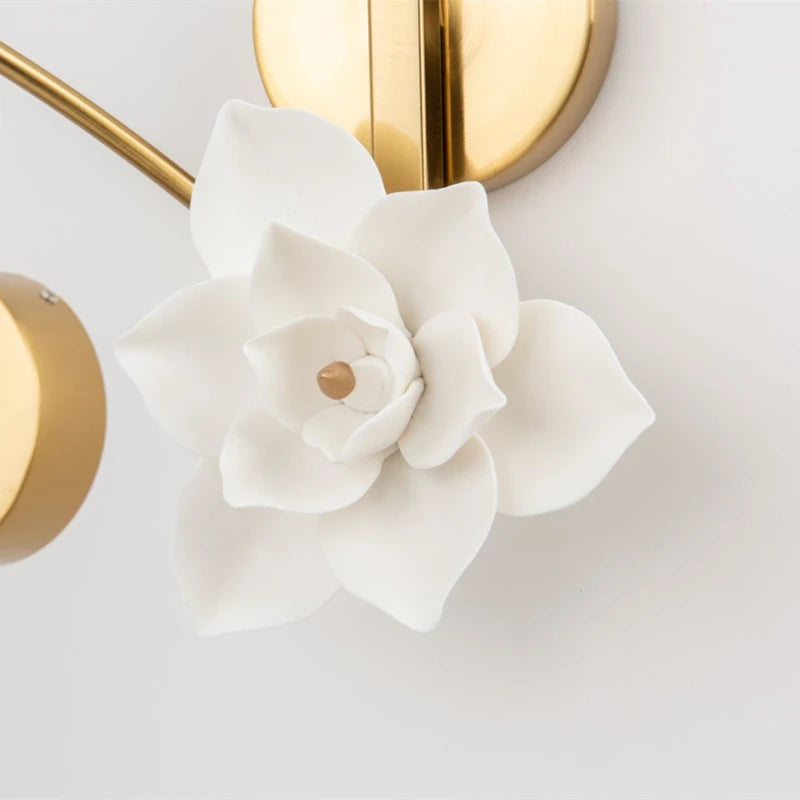 applique murale à led lotus pour décoration intérieure moderne - vue 6 sur 9