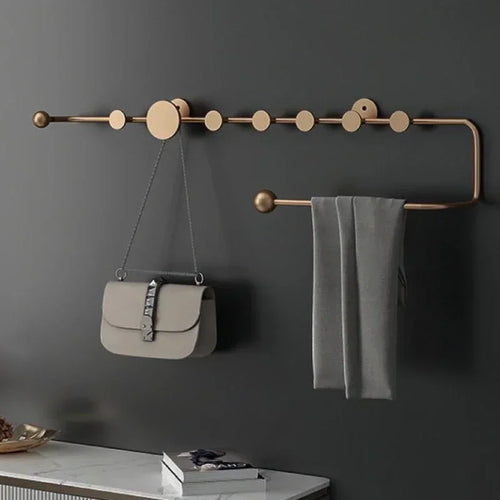 porte-vêtements et chapeaux de luxe nordique décoratif mural - vue 5 sur 18