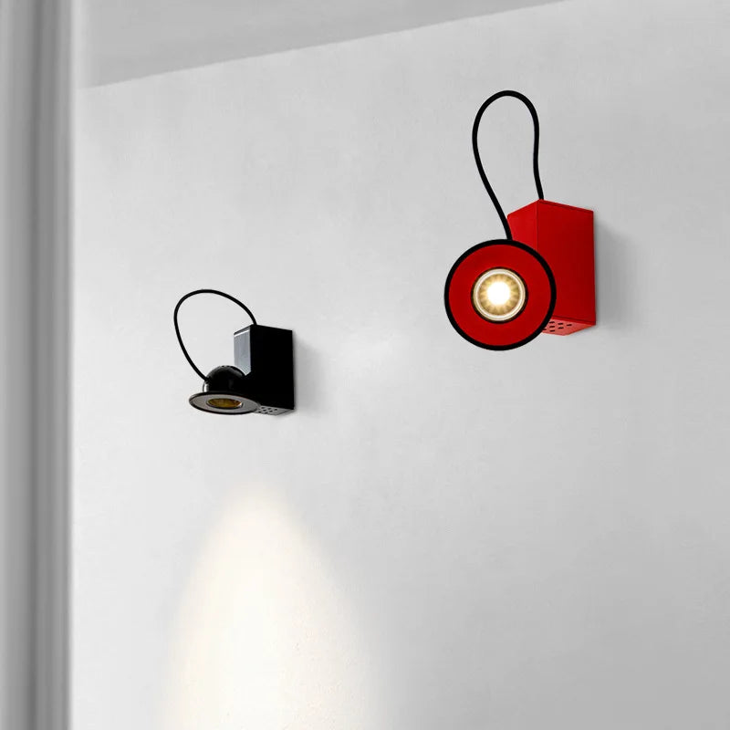 Applique murale Italien Stilnovo Minibox lumière magnétique moderne rétro chambre bureau étude lecture salon design