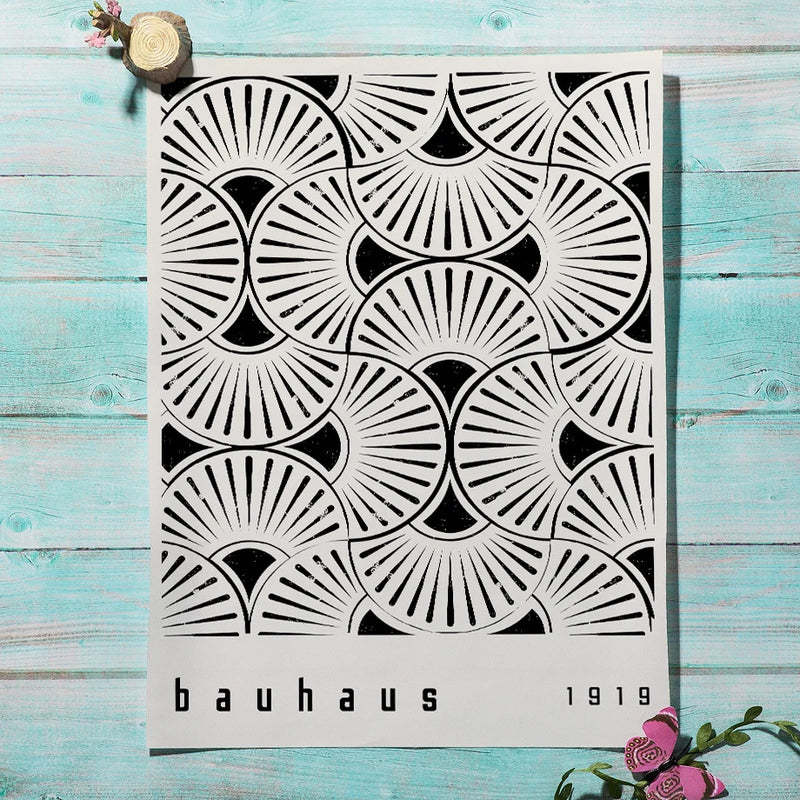 affiches abstraites boho géométriques nordiques pour décoration intérieure