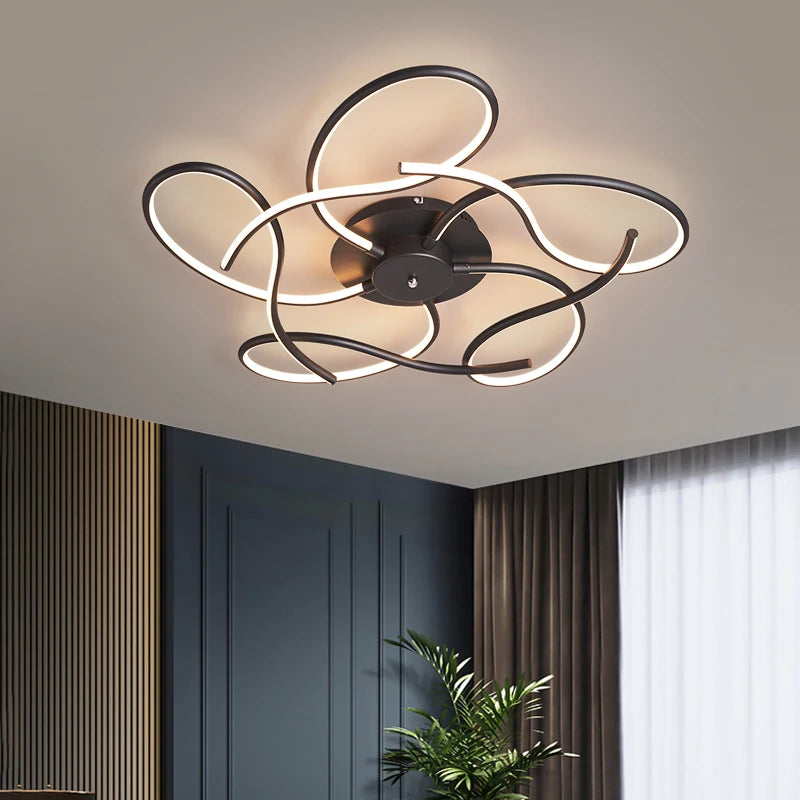 plafonnier moderne minimaliste design luminaire intérieur élégant - vue 3 sur 10