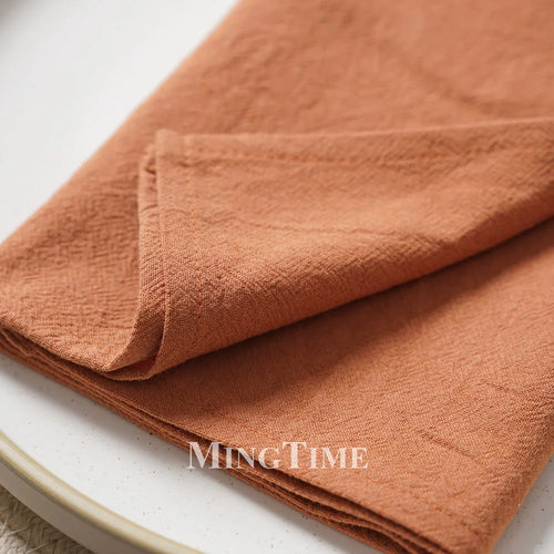 Serviette de table coton lavé doux style classique