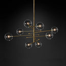 lustre nordique en verre boule pour éclairage décoratif