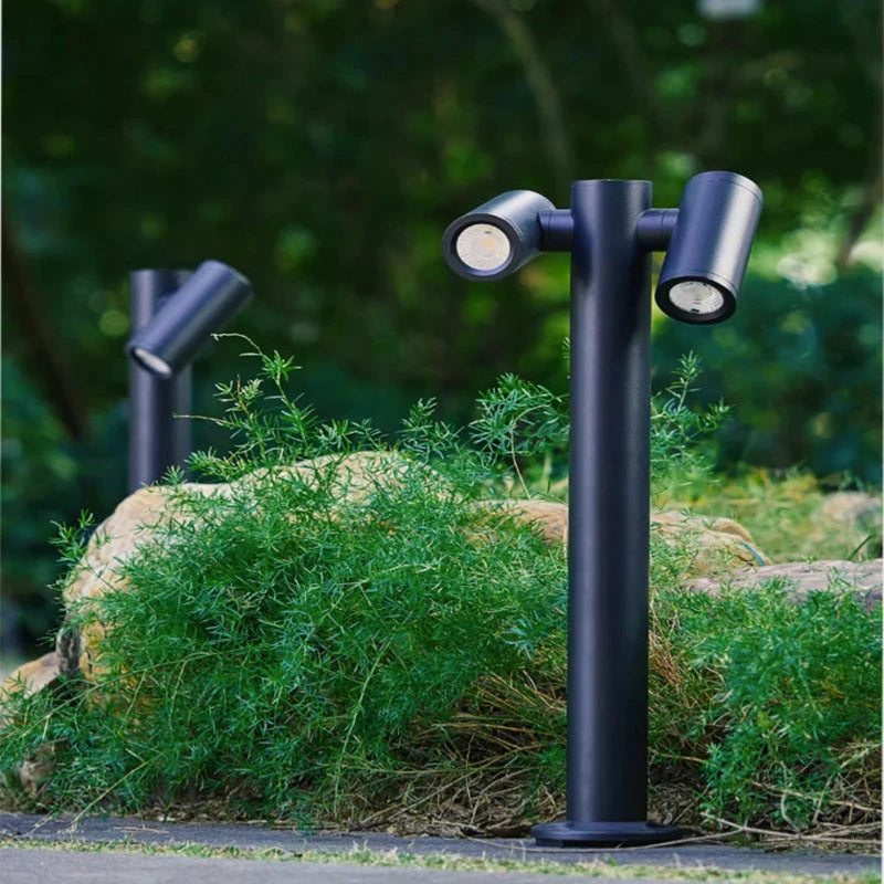 Lampe pelouse extérieure moderne et minimaliste de LED allume IP65 la pelouse de villa de jardin de cour allume l'éclairage extérieur de paysage de communauté de parc - vue 4 sur 10