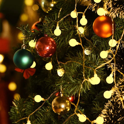 guirlande lumineuse à petites boules pour décoration intérieure et extérieure - vue 5 sur 9