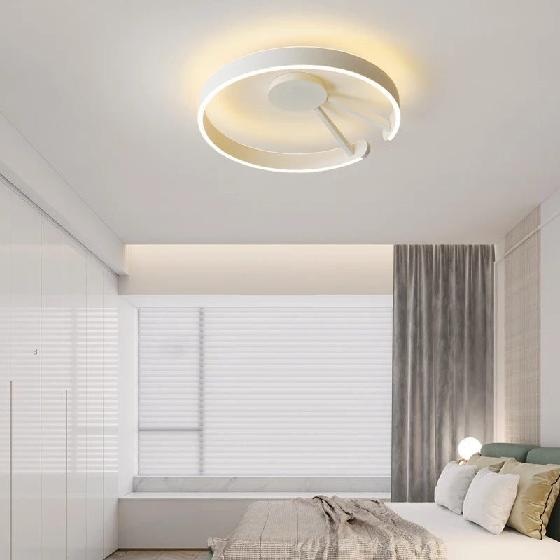 plafonnier led moderne en fer forgé acrylique pour décoration intérieure - vue 6 sur 10
