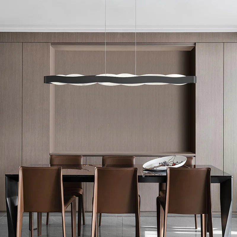 lustre moderne suspendu éclairage intérieur design élégant lumineux - vue 7 sur 13