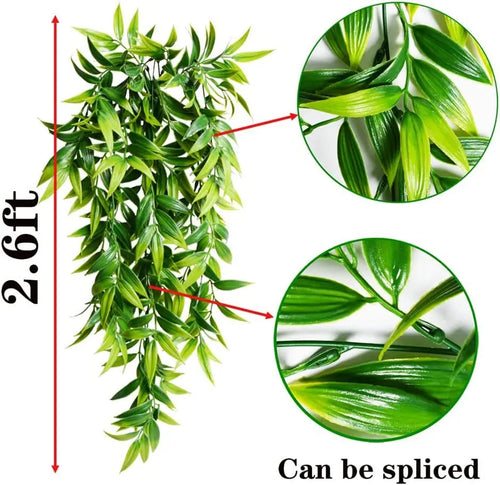 plantes suspendues en bambou pour décoration extérieure jardin - vue 4 sur 9