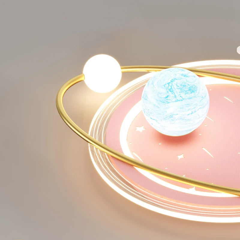 plafonnier enfant design astronaute lampe led créative moderne - vue 6 sur 9