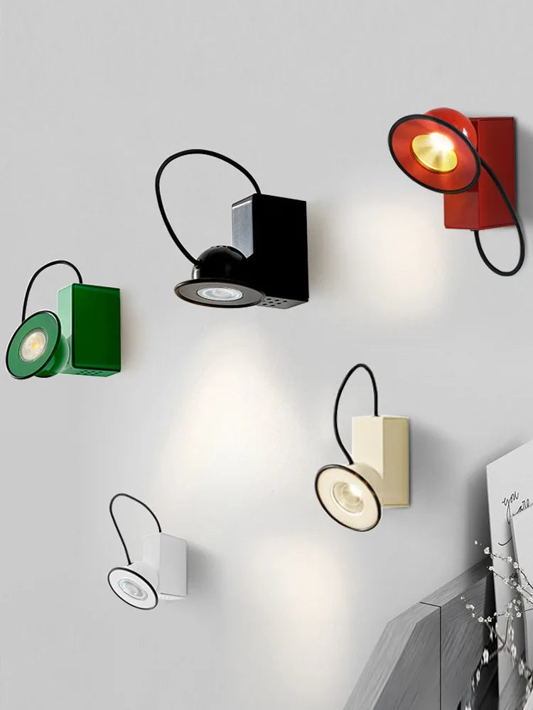 Applique murale Italien Stilnovo Minibox lumière magnétique moderne rétro chambre bureau étude lecture salon design - vue 5 sur 14