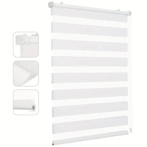 Store enrouleur double occultant sans percage pour fenetre