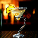 Verres martini incurvés design créatif pour bar maison