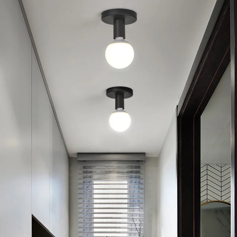 plafonnier led moderne style industriel rétro pour décoration intérieure - vue 3 sur 14