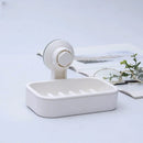 boîte à savon avec égouttoir et ventouse pour salle de bain