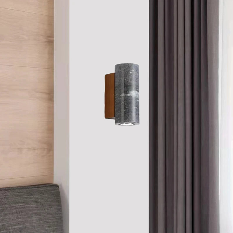 applique murale en marbre et bois style art déco pour intérieur élégant - vue 4 sur 10