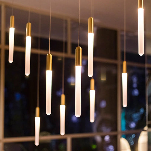 "lustre nordique minimaliste suspendu design penthouse villa"