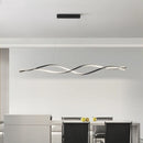 lustre nordique à led moderne atmosphérique et torsadé