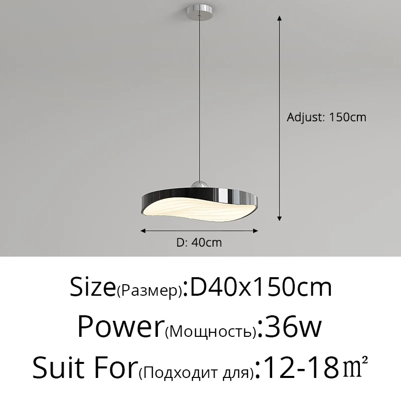 suspension led moderne et minimaliste pour intérieur décoratif