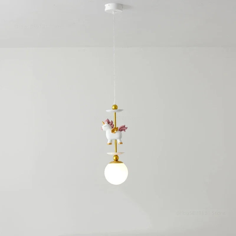 suspension à led créative style nordique pour chambre enfant - vue 10 sur 12