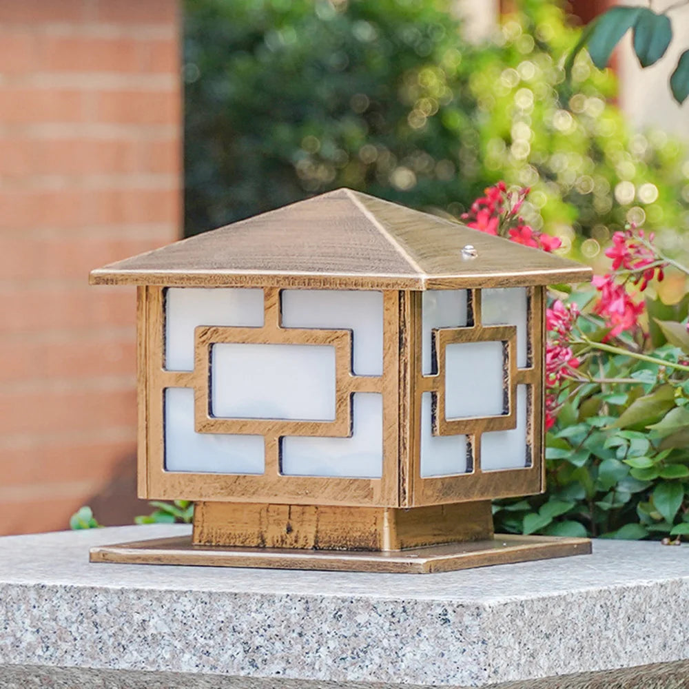 lampe extérieure rétro pour éclairage de jardin et chemin - vue 6 sur 8