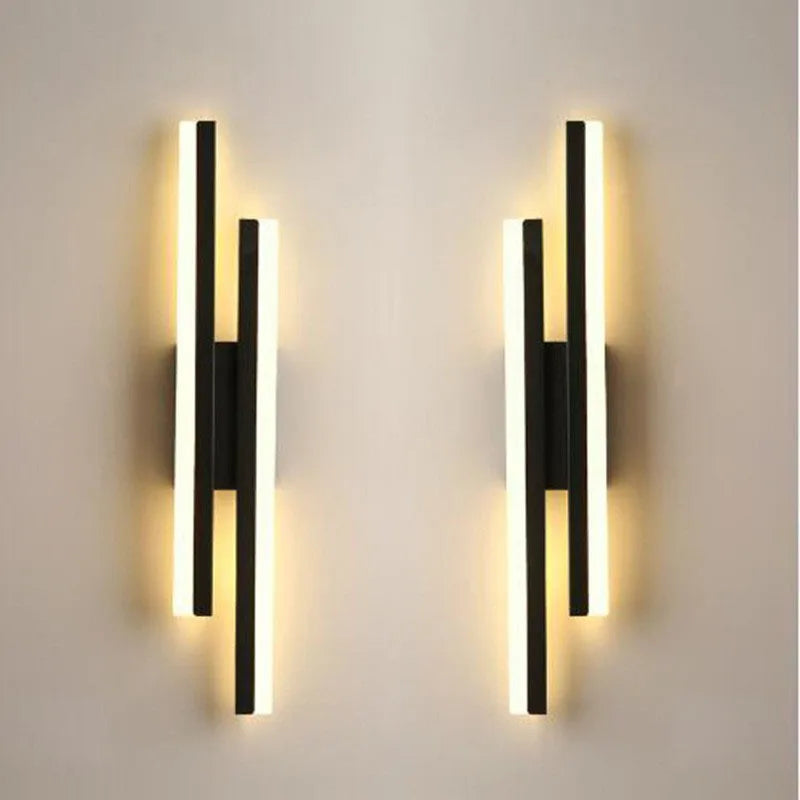 applique murale LED cuivre ligne tuyau acrylique abat-jour éclairage intérieur pour salon couloir luminaire