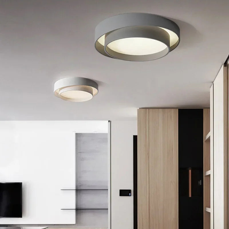 Plafonnier LED rond moderne led cercle avec télécommande pour décoration