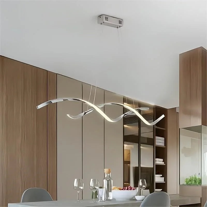 lustre de luxe moderne créatif design minimaliste épuré pour bar - vue 3 sur 10