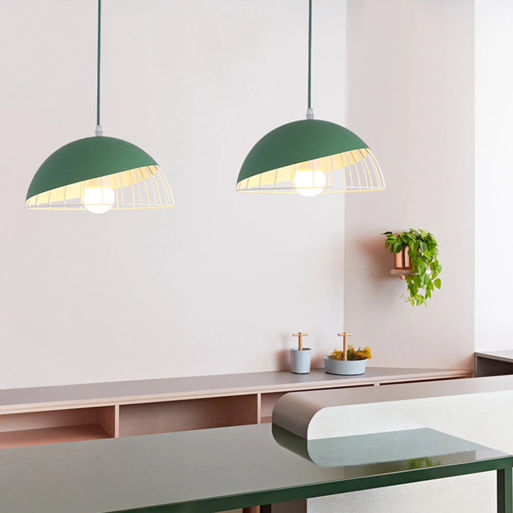 lustre moderne créatif style macaron pour restaurant - vue 6 sur 10