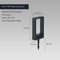 LED10W éclairage pelouse lampe extérieure étanche IP65 en alliage d'aluminium de Style chinois en forme d'arc parc Villa jardin paysage décoration