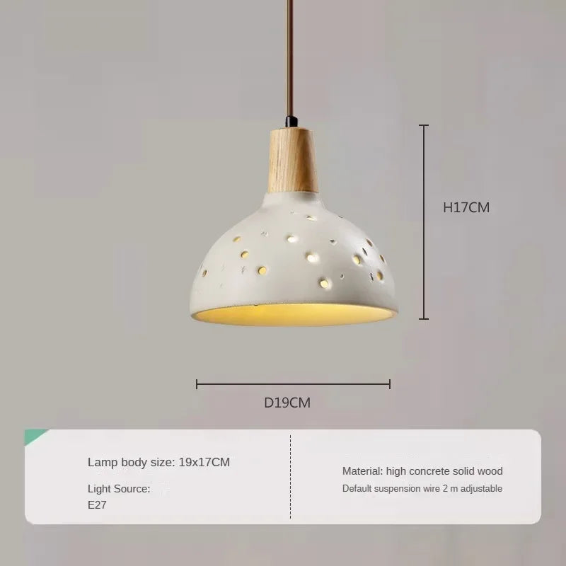 lustre moderne en bois et marbre pour intérieur élégant - vue 14 sur 14