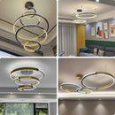 lustre moderne en anneau design pour décoration intérieure