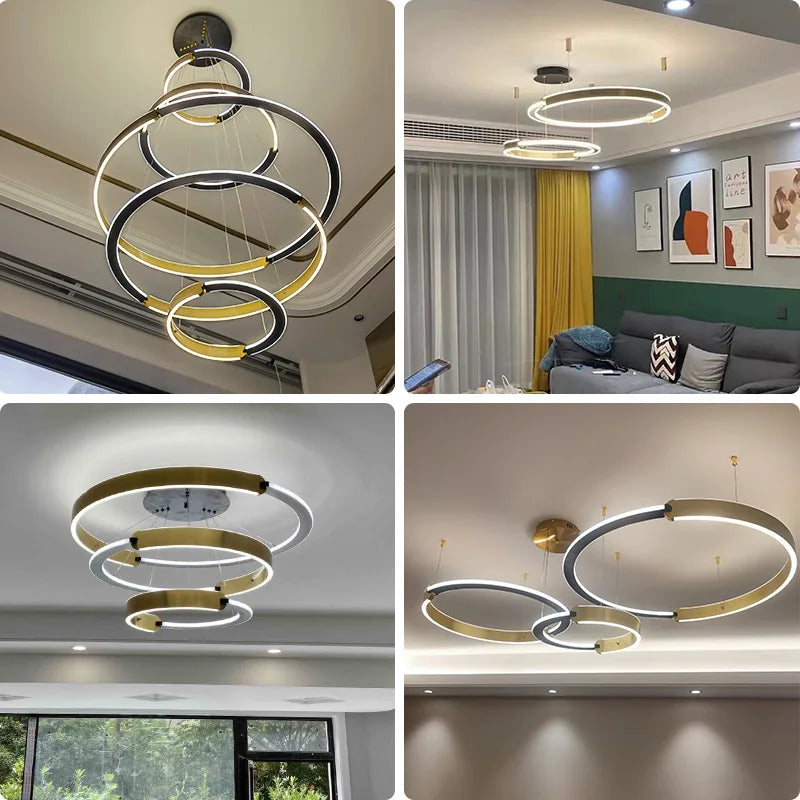lustre moderne en style nordique pour décoration intérieure suspendue - vue 5 sur 16