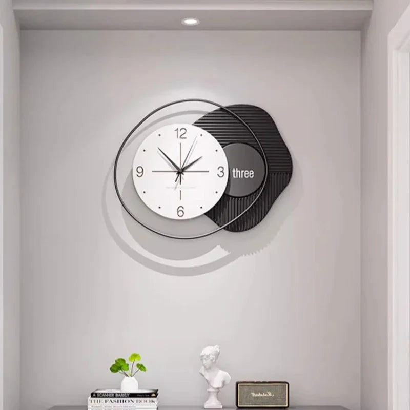 horloge murale silencieuse design nordique moderne luxe décoratif - vue 6 sur 10