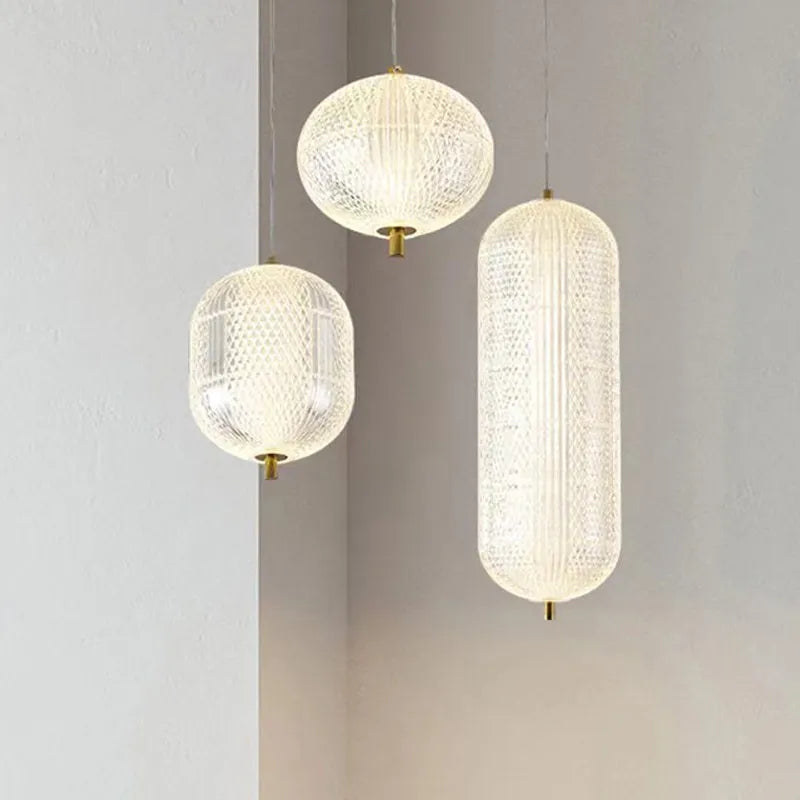Led acrylique suspension minimaliste décoratif unique