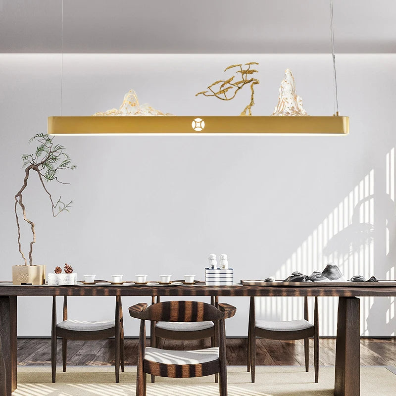 suspension chinoise en bois pour ambiance zen et économique - vue 3 sur 16