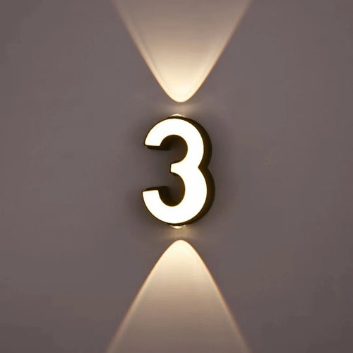 lampe numérique extérieure étanche led projection paysage signature moderne - vue 5 sur 15