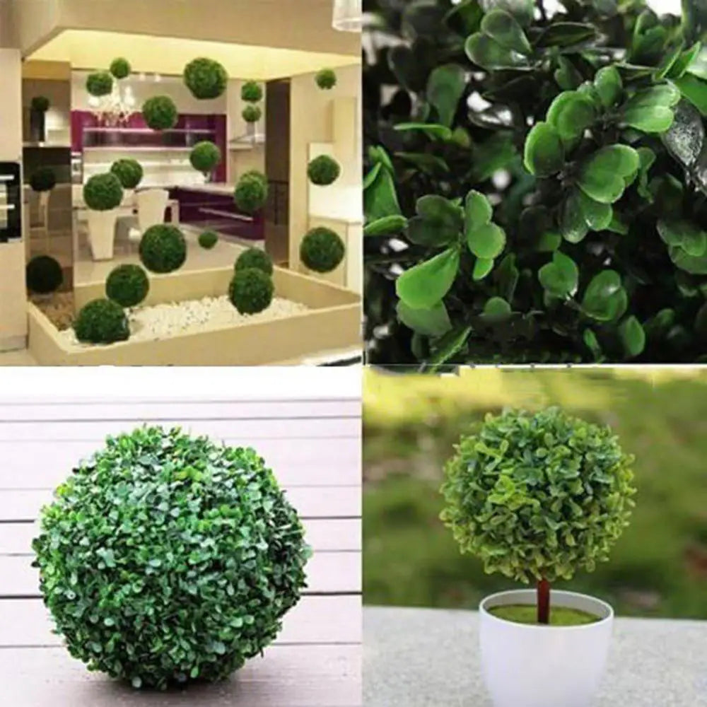 plante artificielle boule topiaire pour décoration jardin mariage fête - vue 6 sur 6