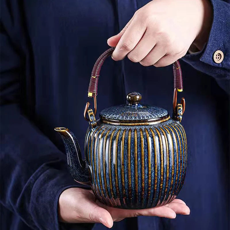 Théière chinoise en porcelaine avec filtre 800ml